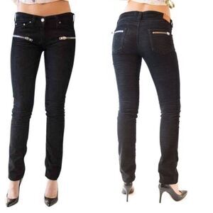 Isabel Marant Etoile 1501 Corduroy Low Rise Pants Women’s Size 4 Y2K Black